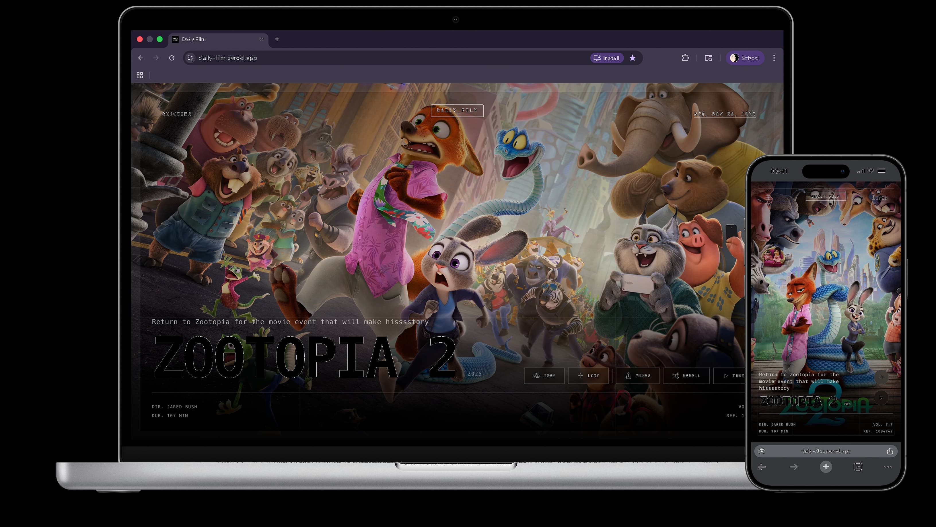 Cross-device showcase