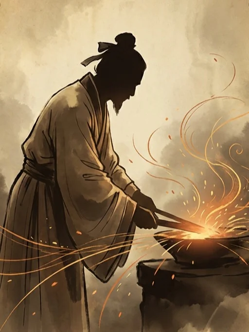 Ming Dynasty blacksmith forge